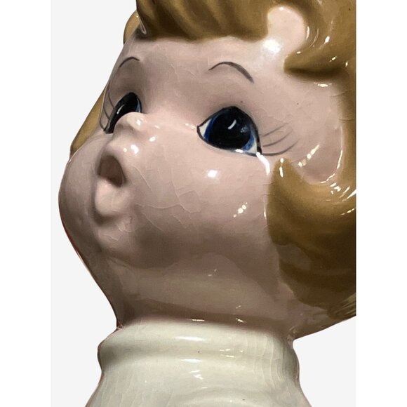 Christmas Ceramic Candle Holder Set of Two Children Caroler Figures - Picture 11 of 14